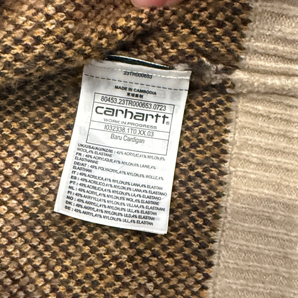 Unknown Brand Beige Patterned Button-Up Women's S… - image 3